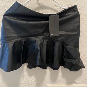 Zara leather skirt